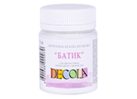 Краска д/шелка акриловая - 50мл. белая "Батик - Декола" (Н.П.)