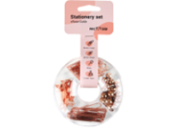 Набор мелкоофисных принадлежностей 89 предметов. розовое золото. Meshu "Rose Gold" пластиковый пенал. европодвес (Рельеф-Центр)