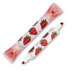 Маркер текстовой - красный "TUTTI FRUTTI" с запахом клубники двусторонняя (Bruno Visconti)