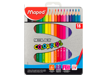 Карандаши в наборе цветные - 18цв. "Color'peps Star" в металлической упаковке (Maped)