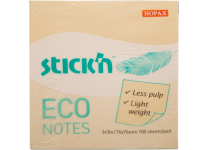 Бумага д/заметок - 76х76 100л. желтый "ECO" (HOPAX)