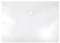 Папка с кнопкой - A4 прозрачный 0.15мм "Бюрократ" (Silwerhof)