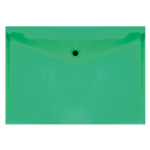 Папка с кнопкой - А4 зеленый150мкм. (Стамм)