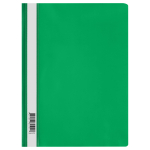 Скоросшиватель пластиковый - зеленый А4 120мкм. (Стамм)