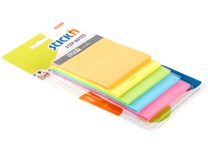 Бумага д/заметок - 76х76/89х76/101х76/114х76/127х76 150л. 5цв. в блистере (HOPAX)