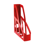 Лоток вертикальный - 1 секционный красный "Лидер" 75мм (Стамм)