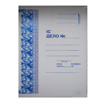 Скоросшиватель картонный - белый А4  "KUVERT" 300гр