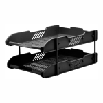 Лоток горизонтальный - 2 секционный черный "Dolce Costo" (ФинСиб)