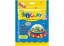 Глина д/детского творчества - 50гр. синий (AMOS)