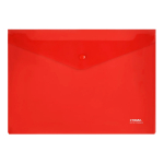Папка с кнопкой - А4 красный 180мкм. (Стамм)