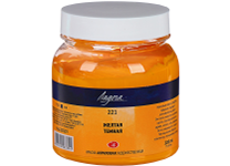 Краска акриловая - 220мл. желтая темная "Ладога" (Н.П.)