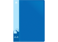 Папка с пружинами - А4 синий 0.7мм "Бюрократ" (Silwerhof)
