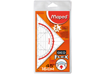 Треугольник пластиковый - 16см "Geo Flex" в блистере (Maped)