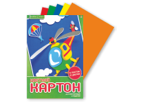 Картон цветной в наборе - 195х288  5л. 5цв. "ХОББИ ТАЙМ" (Альт)