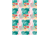 Бумага упаковочная - 70х100см 90гр. MESHU "Fleur" глянц. (Рельеф-Центр)