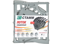 Лоток сборный - 2 отделения 3-х секционный серый "Эконом. Веер" (Стамм)