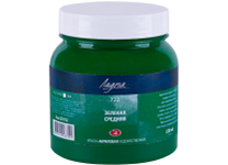 Краска акриловая - 220мл. зеленая средняя "Ладога" (Н.П.)