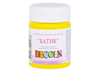 Краска д/шелка акриловая - 50мл. лимонная "Батик - Декола" (Н.П.)