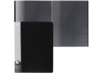 Папка с файлами - А4 20 черный 0.6мм "Бюрократ" (Silwerhof)