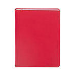 Ежедневник полудатированный - А5 красный 384стр."VELVET" (GSF)