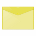 Папка с кнопкой - А4 прозрачный желтый "Dolce Costo. Эконом" (ФинСиб)