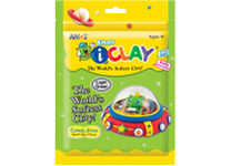 Глина д/детского творчества - 50гр. светло-зеленый (AMOS)