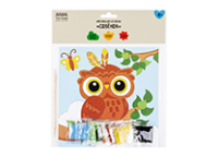 Аппликация из песка "Совенок"  с раскраской. 4+ (ТРИ СОВЫ)