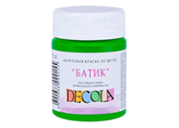 Краска д/шелка акриловая - 50мл. зеленая светлая "Батик - Декола" (Н.П.)