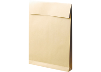 Конверт-пакет - 300х400х40 крафт 130гр. б/окна силикон отрывная лента с расширением.(BONG)