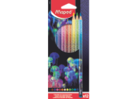Карандаши в наборе цветные - 12цв."DEEP SEA PARADISE" в картонной упаковке (Maped)