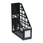 Лоток вертикальный - 1 секционный чёрный сборный 85мм. (Стамм)