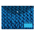 Папка с кнопкой - A4 пластик 0.25мм "Fabric " (Silwerhof)