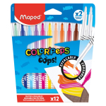 Фломастеры - 12цв. "OOPS" (Maped)