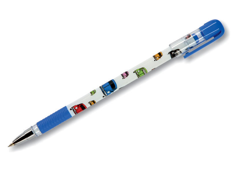 Ручка шариковая - синий стержень 0.5мм. "MagicWrite. Яркие машинки" (Bruno Visconti)