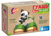Гуашь в наборе -  6цв. 15мл. "ZOO" картон.уп. (Луч)