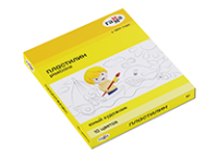 Пластилин - 10цв. "Юный художник" 140гр. .со стеком картон.уп. (Гамма)