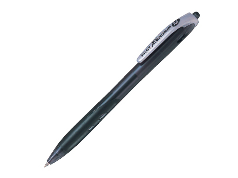 Ручка шариковая автоматическая - черный стержень 0.1мм "REXGRIP M" (PILOT)
