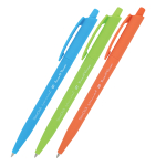 Ручка шариковая автоматическая - синий стержень 0.5мм. "SlimClick" (Bruno Visconti)