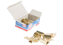 Зажимы цветные в наборе - 15мм 12шт. "Айса" золотистый (Ningbo Tianhong)