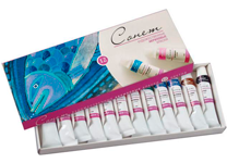 Краска акриловая художественная в наборе - 12цв. 10мл. "Сонет" (Н.П.)