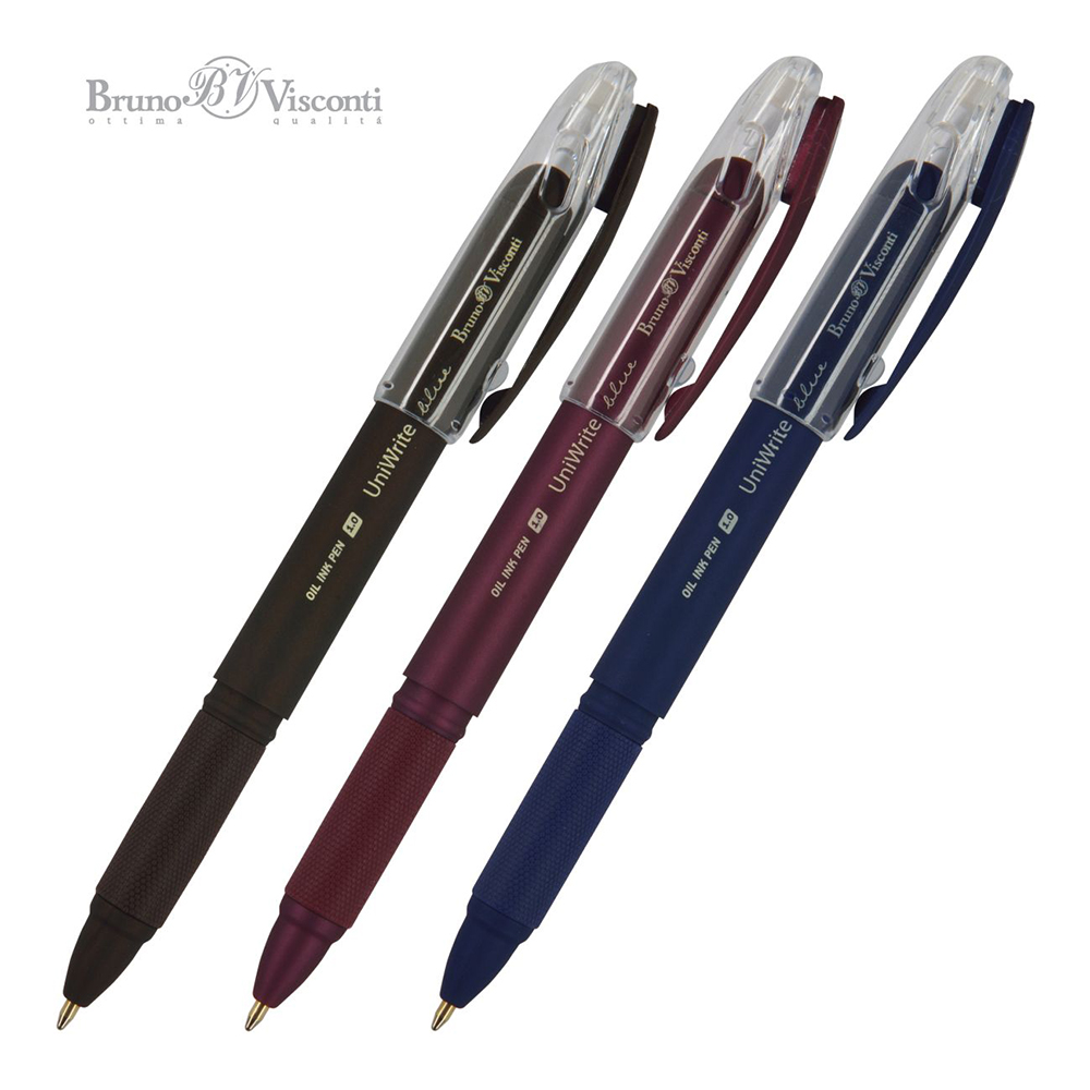 Ручка шариковая - синий стержень "UniWrite. Original" (Bruno Visconti)