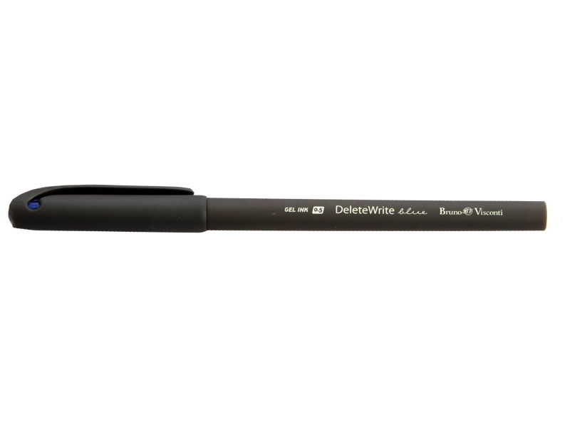 Ручка гелевая - синий стержень 0.5мм. "DeleteWrite" стирающиеся чернила (Bruno Visconti)