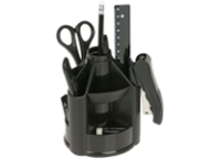 Настольный набор - 13предметный "Mini Desk" вращающийся. черный (Стамм)