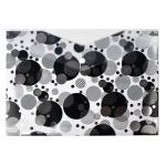 Папка с кнопкой - 333х235мм "КРУГИ" пластик. 2 отделение (-я). тиснение фольгой. (Феникс)