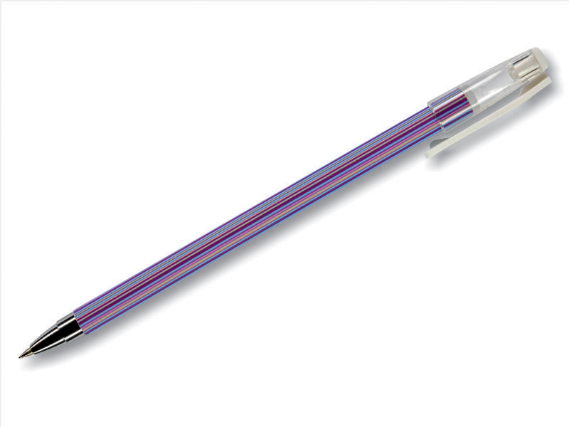 Ручка шариковая - синий стержень 0.5мм. "HappyWrite. Полоски" (Bruno Visconti)