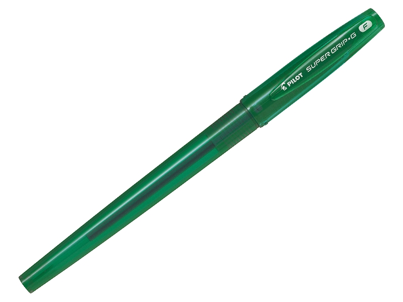 Ручка шариковая - зелёный стержень 0.7мм. "SUPER GRIP-G" (PILOT)