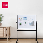 Доска маркерно-магнитная - 90х120 с подставкой на 4 колесах "DELI" 
