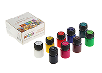 Краски акриловые д/стекла и керамики в наборе - 9цв. 20мл. "Decola" (Н.П.)