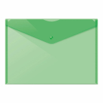Папка с кнопкой - А4 прозрачный зеленый "Dolce Costo. Эконом"  (ФинСиб)