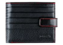 Портмоне кожаное мужское - черный "Амадей" (Мальченок)